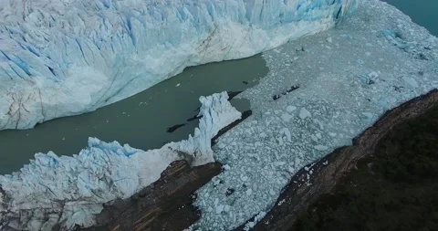 Aerial view of a glacier Video stock 130677927