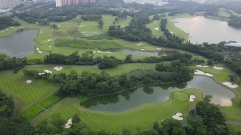 Aerial View Of Golf Course 2nd part Видео 165027011