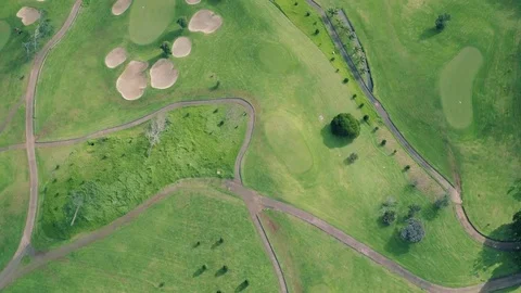 Aerial View of the Golf Course Stock Footage 72193841