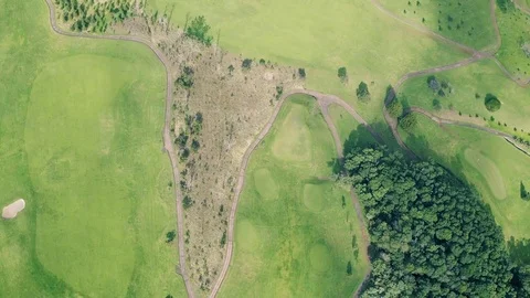 Aerial View of the Golf Course Stock Footage 72193887