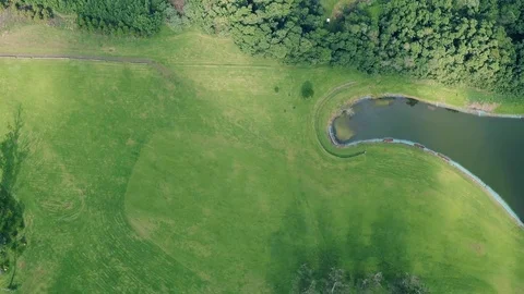 Aerial View of the Golf Course Stock Footage 72193897
