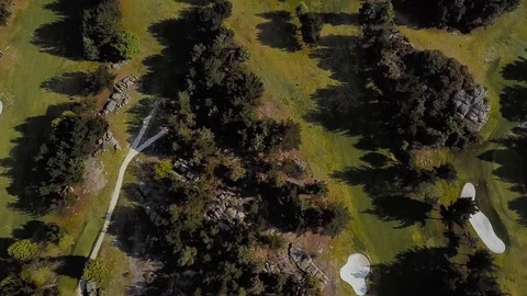AERIAL VIEW OF GOLF COURSE Stock Footage 105544501