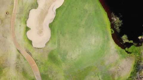 Aerial View of Golf Course Stock Footage 138416310