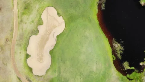 Aerial View of Golf Course Stock Footage 138418169