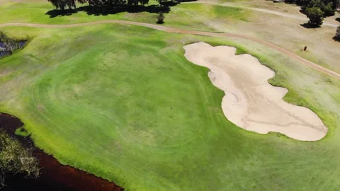 Aerial View of Golf Course Stock-Footage 138544286