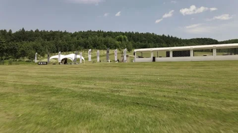 Aerial view of the Golf course Stock Footage 142894465