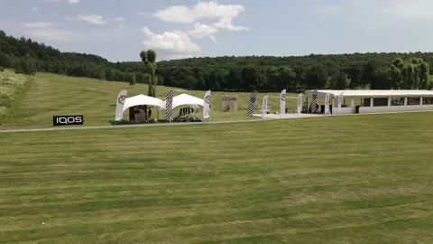 Aerial view of the Golf course Stock Footage 142896896