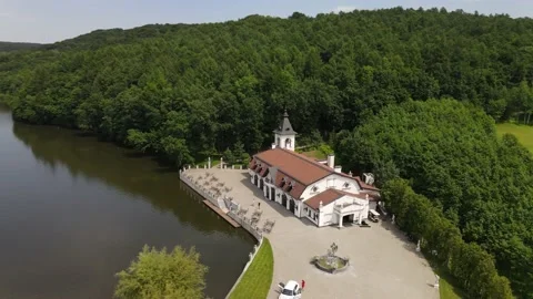 Aerial view of the Golf course Stock Footage 142899975