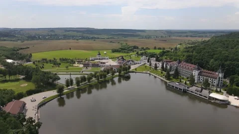 Aerial view of the Golf course Stock Footage 142902862