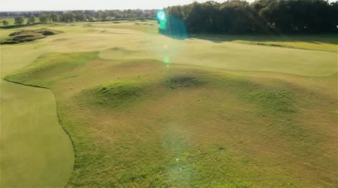 Aerial view of golf course in Poland by HeliDog_Aerials Stock Footage 10922692