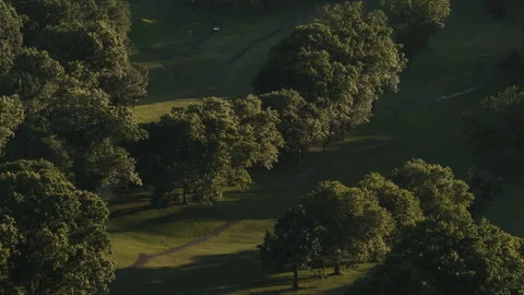 Aerial view of a golf course on Staten Island Stock Footage 339251152