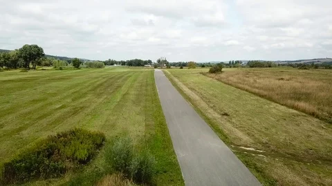 Aerial view of a golf field Stock-Footage 115992370