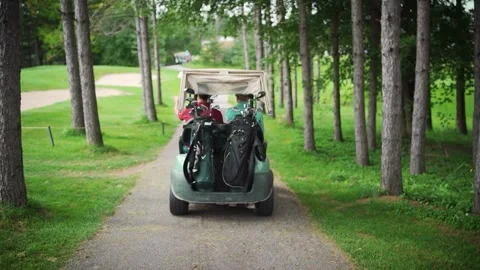 Aerial View of Golfers in Action Video stock 295140761