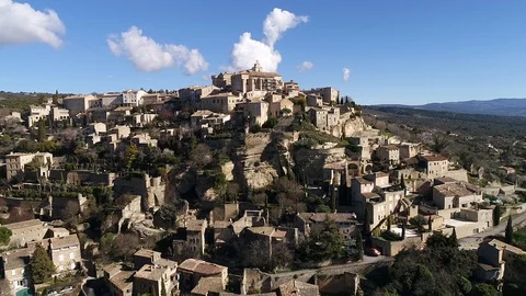 Aerial view of Gordes Stock-Footage 88347984
