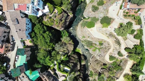 Aerial view of the gorge Video stock 267864053