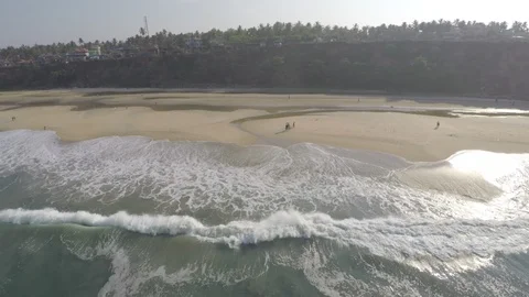 An aerial view of a gorgeous wave. 스톡 동영상 86898637