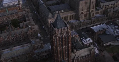 Aerial View of Gothic Building Stock Footage 75948130