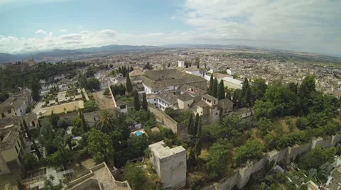 Aerial view granada Stock Footage 33833919
