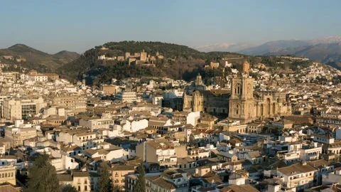 Aerial view of Granada Stock Footage 144842258