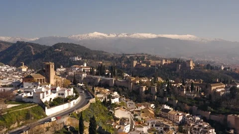 Aerial view of Granada Stock Footage 302350795