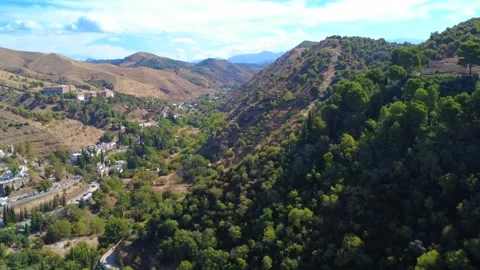 Aerial view of Granada, Spain Stock Footage 325615564