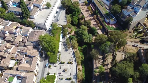 Aerial view of Granada, Spain Stock Footage 325615565