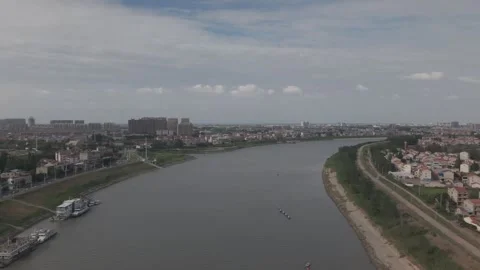 Aerial View of Great Bend of the Han River Stock-Footage 343697459