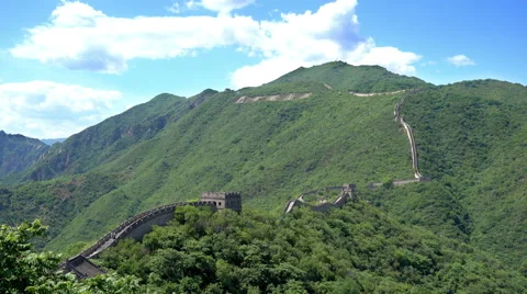 Aerial view of the Great Wall Vídeos de archivo 65008374