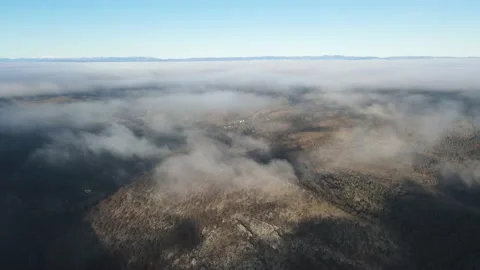 Aerial view of Greben (Comb) Mountain, Bulgaria Stock Footage 145256797