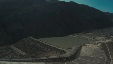 Aerial view of green fields and mountains in Quetta Pakistan Stock Footage 219860088