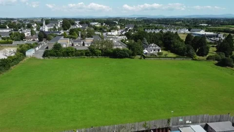 Aerial View Of Green Fields In Kildare Ireland Vidéo 327625115