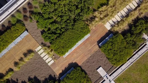 Aerial View of a Green Rooftop in Buenos Aires, Argentina. 스톡 동영상 98366394