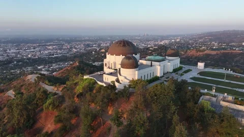 Aerial view of the Griffith Observatory in Los Angeles, USA Stockbeeldmateriaal 334308978