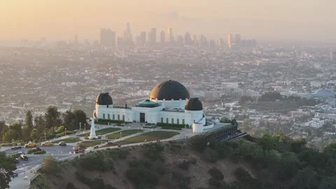 Aerial view of the Griffith Observatory in Los Angeles, USA Stockbeeldmateriaal 334310074