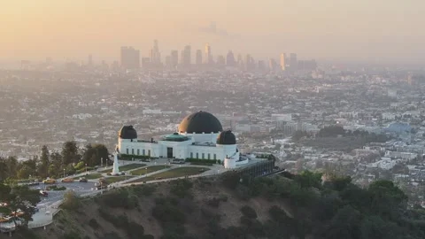 Aerial view of the Griffith Observatory in Los Angeles, USA Stockbeeldmateriaal 334310200