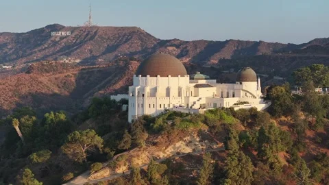 Aerial view of the Griffith Observatory in Los Angeles, USA Stockbeeldmateriaal 334310228
