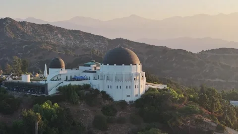Aerial view of the Griffith Observatory in Los Angeles, USA Stockbeeldmateriaal 334310744