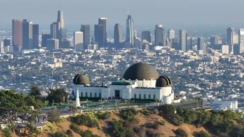 Aerial view of the Griffith Observatory in Los Angeles, USA Stockbeeldmateriaal 334313769