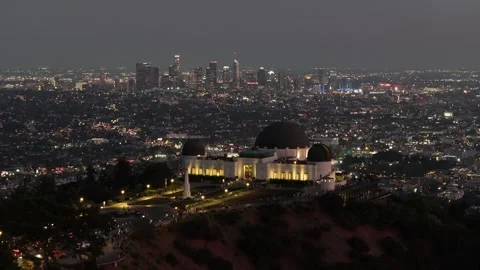 Aerial view of the Griffith Observatory in Los Angeles, USA Stockbeeldmateriaal 334314873