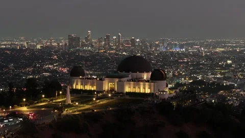 Aerial view of the Griffith Observatory in Los Angeles, USA Stockbeeldmateriaal 334314940