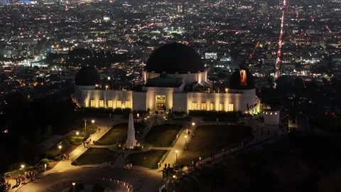 Aerial view of the Griffith Observatory in Los Angeles, USA Stockbeeldmateriaal 334314945