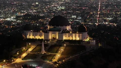 Aerial view of the Griffith Observatory in Los Angeles, USA Stockbeeldmateriaal 334314975
