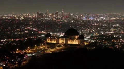 Aerial view of the Griffith Observatory in Los Angeles, USA Stockbeeldmateriaal 334315014