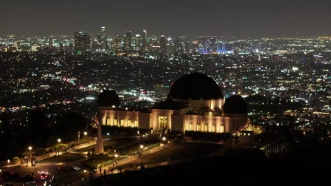 Aerial view of the Griffith Observatory in Los Angeles, USA Stockbeeldmateriaal 334315015