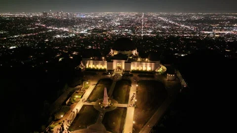 Aerial view of the Griffith Observatory in Los Angeles, USA Stockbeeldmateriaal 334315042