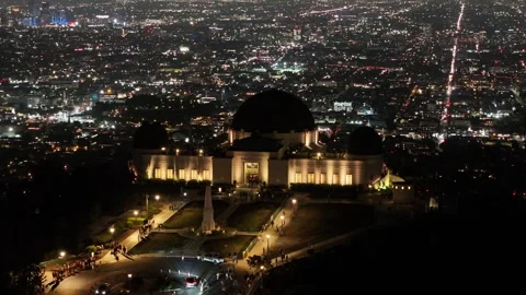 Aerial view of the Griffith Observatory in Los Angeles, USA Stockbeeldmateriaal 334315052