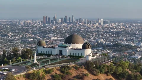 Aerial view of the Griffith Observatory in Los Angeles, USA Stockbeeldmateriaal 334316448