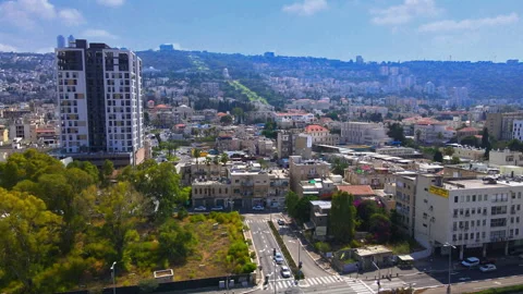 Aerial view of Haifa Video stock 157788548