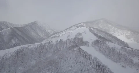 Aerial view of Hakuba Stock Footage 87062711