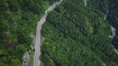 The aerial view of Hakusan in Japan. Stock Footage 113808598